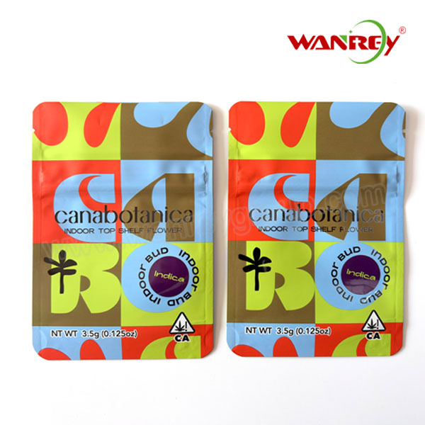 Marijuana Mylar Bag CR Closure Sativa